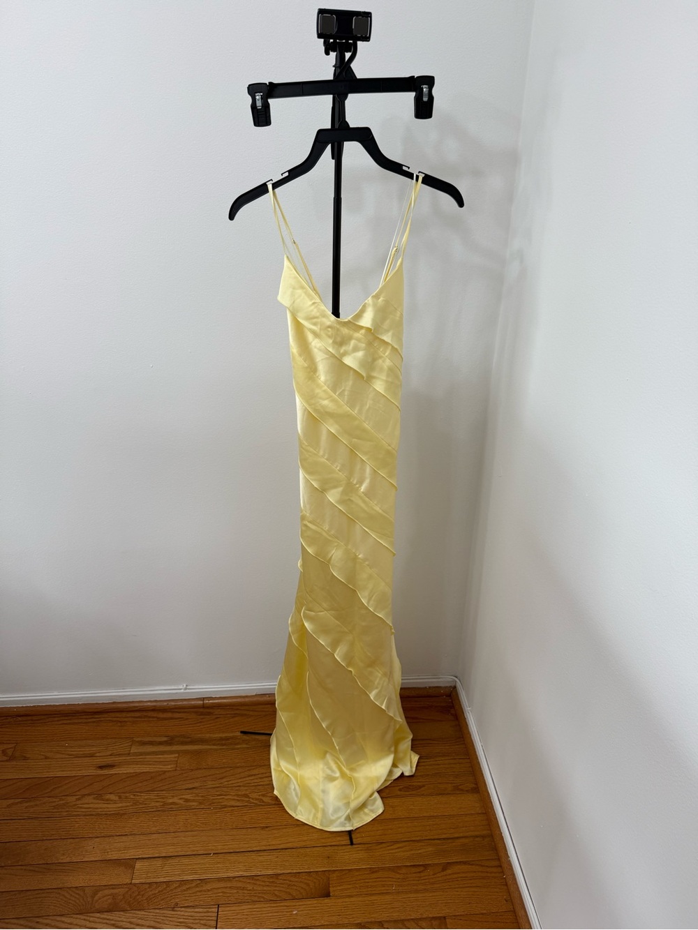 Altar'd State Pale Yellow Ruffled Slip Maxi Dress - Picture 3 of 5